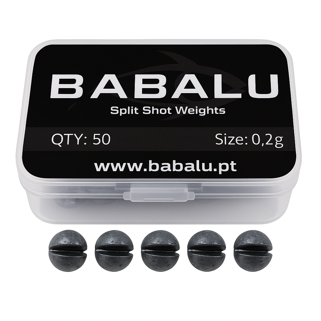 BABALU Split Shot Weights 50Pcs - Lead