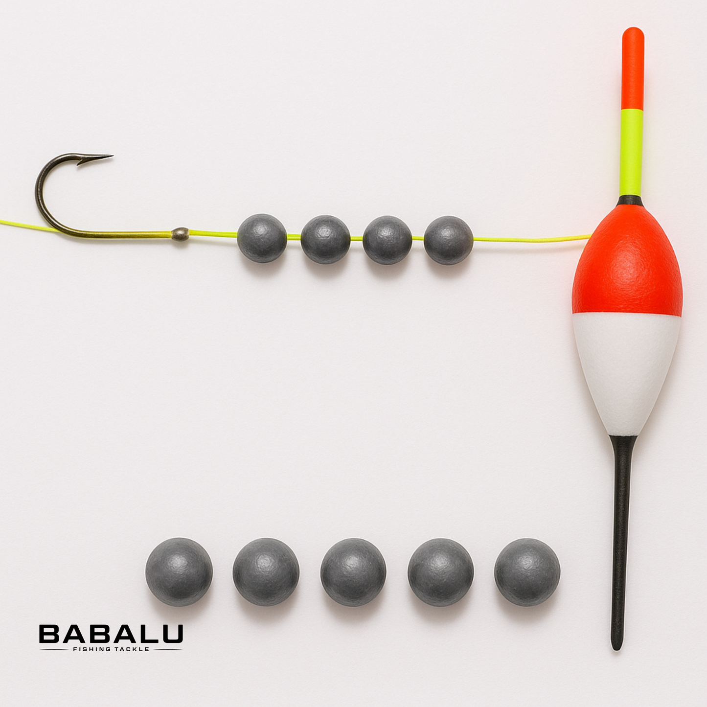 BABALU Split Shot Weights 50Pcs - Lead